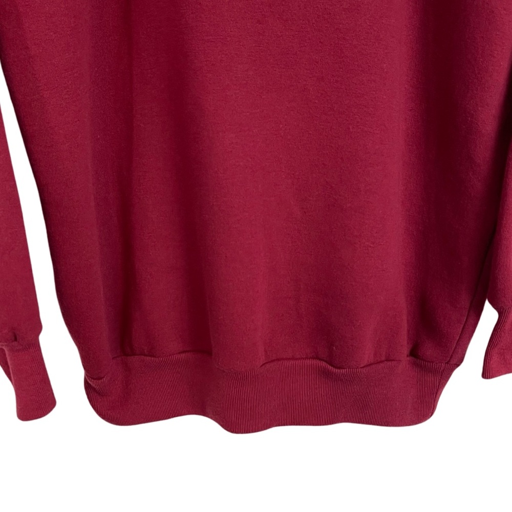 Vintage MC Sportswear Cozy Snowman Sweater S Petite Double Crew Neck Christmas - Picture 4 of 6